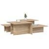 vidaXL Tables basses 2 pcs Chêne sonoma Bois d'ingénierie