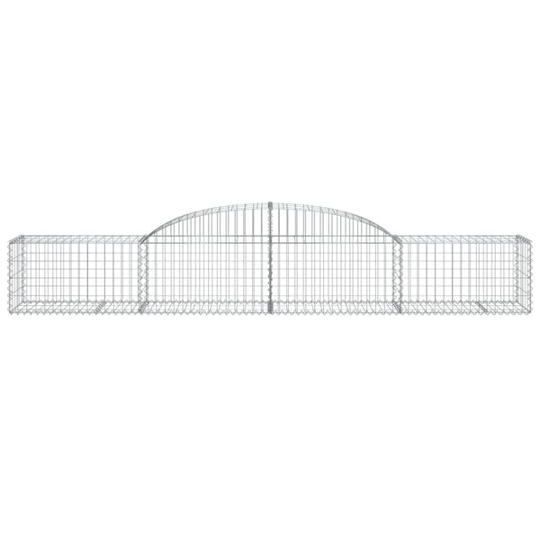 vidaXL Paniers &agrave; gabions arqu&eacute;s 2 pcs 300x50x40/60 cm fer galvanis&eacute;
