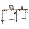 vidaXL Table console ch&ecirc;ne marron 180x29x75 cm bois d'ing&eacute;nierie