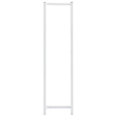 vidaXL Porte-serviette Blanc 25x20x95 cm Acier