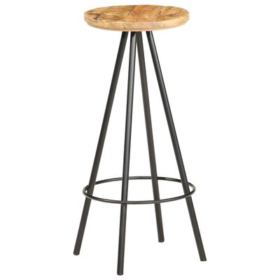 vidaXL Tabourets de bar lot de 2 bois de manguier brut