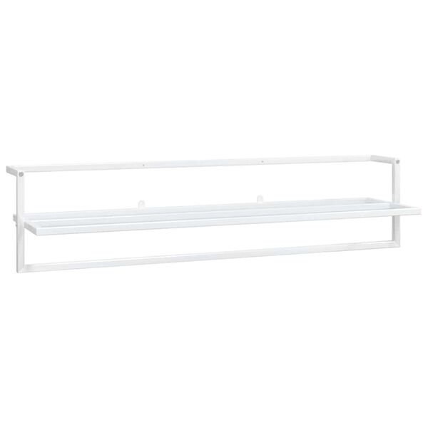 vidaXL Porte-serviettes Blanc 95x25x22 cm Fer