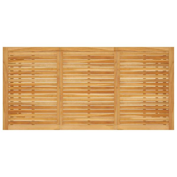 vidaXL Table &agrave; manger de jardin 206x100x74 cm Bois d'acacia massif