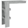 vidaXL Table bar murale Sonoma gris 102x45x103,5 cm Bois d'ing&eacute;nierie