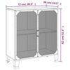 vidaXL Armoires de rangement 2 pcs Gris 72x36x82 cm Métal et MDF