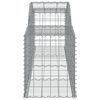vidaXL Paniers &agrave; gabions arqu&eacute;s 4 pcs 300x50x60/80 cm fer galvanis&eacute;