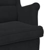 vidaXL Fauteuil noir velours