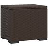 vidaXL Poufs avec coussins lot de 2 marron 40x30x40 cm r&eacute;sine tress&eacute;e