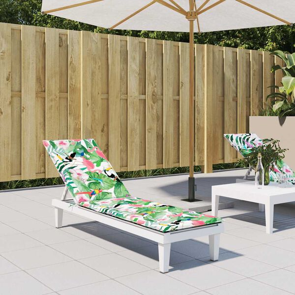 vidaXL Coussin de chaise longue multicolore tissu oxford