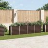 vidaXL Jardinière 320x40x77 cm Acier galvanisé Marron