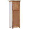vidaXL Buffet haut Marron/blanc 40x30x110cm Bois de manguier/ d'acacia