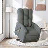vidaXL Fauteuil inclinable de massage gris fonc&eacute; tissu