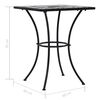 vidaXL Table de bistro mosa&iuml;que Noir et blanc 60 cm C&eacute;ramique