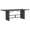 vidaXL Ensemble &agrave; manger de jardin coussins 7pcs Noir R&eacute;sine tress&eacute;e
