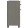 vidaXL Buffet HAMAR Gris clair 79x40x80 cm Bois massif de pin