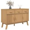 vidaXL Buffet OLDEN marron 114x43x73,5 cm bois massif de pin