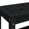 vidaXL Banc de jardin noir 82,5x35x45 cm bois massif de pin