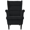 vidaXL Fauteuil noir velours