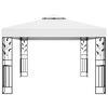 vidaXL Tonnelle avec double toit 3x4 m Blanc