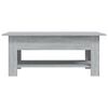 vidaXL Table basse sonoma gris 102x55x42 cm bois d'ing&eacute;nierie