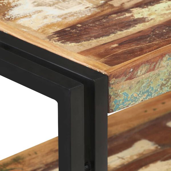 vidaXL Table console 90x30x75 cm Bois de r&eacute;cup&eacute;ration massif