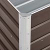 vidaXL Lit surélevé de jardin Acier galvanisé 240x40x45 cm Marron