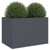 vidaXL Jardini&egrave;re anthracite 62x40x39 cm acier