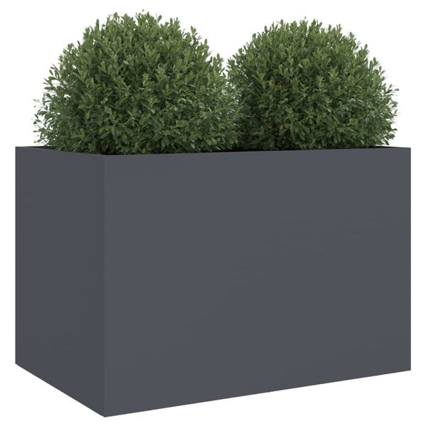 vidaXL Jardini&egrave;re anthracite 62x40x39 cm acier