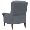 vidaXL fauteuil Gris foncé 76 x 94 x 102 cm Velours