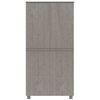 vidaXL Garde-robe HAMAR Gris clair 89x50x180 cm Bois massif de pin