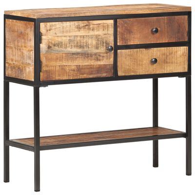 vidaXL Buffet 85x30x80 cm Bois de manguier brut