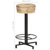 vidaXL Tabourets de bar lot de 2 66 cm bois de manguier massif