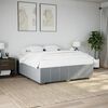 vidaXL Cadre de lit sans matelas gris clair tissu