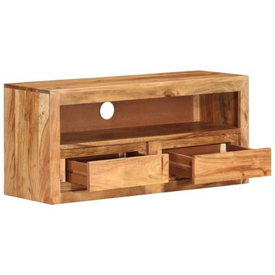 vidaXL Meuble TV 88x30x40 cm Bois d'acacia massif