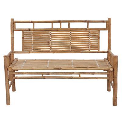 vidaXL Banc de jardin avec coussin 120 cm Bambou