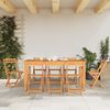 vidaXL Chaises de bistrot pliantes lot de 8 bois d'acacia solide