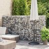 vidaXL Mur &agrave; gabion avec couvercles Acier galvanis&eacute; 100x20x150 cm
