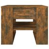 vidaXL Table basse chêne fumé 55,5x55x45 cm bois d'ingénierie