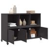 vidaXL Buffet noir 100,5x39x72 cm acier