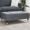 vidaXL Repose-pied gris fonc&eacute; 77x55x31 cm velours