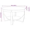 vidaXL Table basse &Oslash;68x43 cm Bois d'acacia solide