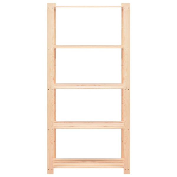vidaXL &Eacute;tag&egrave;res de rangement &agrave; 5 niveaux 10pcs 80x38x170 cm Pin 250 kg
