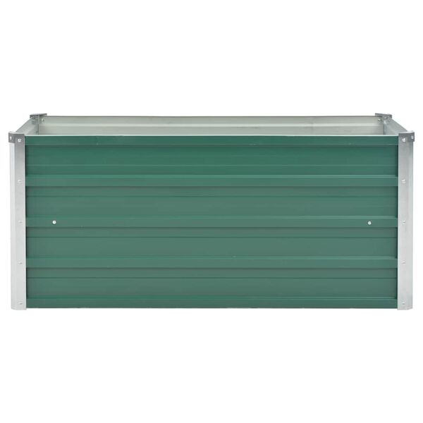vidaXL Lit surélevé de jardin Acier galvanisé 100x40x45 cm Vert