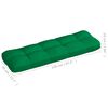 vidaXL Coussins de canap&eacute; palette lot de 7 Vert
