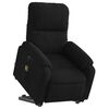 vidaXL Fauteuil inclinable de massage électrique noir tissu microfibre