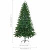 vidaXL Arbre de No&euml;l artificiel pr&eacute;-&eacute;clair&eacute; et boules 150 cm Vert
