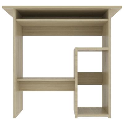 vidaXL Bureau Chêne sonoma 80x45x74 cm Bois d’ingénierie