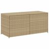 vidaXL Bo&icirc;te de rangement de jardin m&eacute;lange beige 283L r&eacute;sine tress&eacute;e