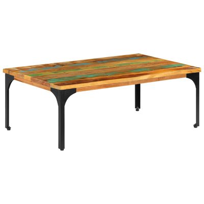 vidaXL Table basse 100x60x35 cm Bois de récupération solide