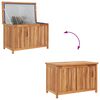 vidaXL Bo&icirc;te de rangement de jardin 90x50x58 cm Bois de teck solide